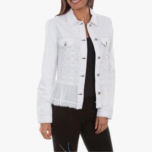 Kate & Mallory Elegant White Jean Jacket